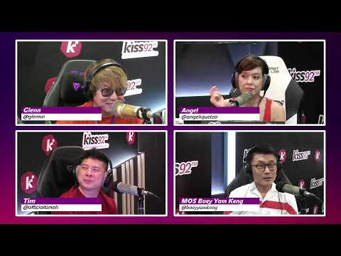 MOS Baey Yam Keng on Kiss92! 🥳